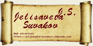 Jelisaveta Šuvakov vizit kartica